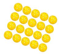 Outanaya Balones de Golf Perforadas para Practicar Interiores y Exteriores, 48 Unidades Amarillas, Bolas de Práctica de Plástico Huecas para Entrenamiento Golf en Casa y Oficina