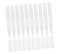 Outanaya Bolígrafos Aplicadores de Aceite para Uñas Vacíos 10 Unidades 5 Ml Tubo Giratorio Transparentes para Aceites Esenciales y Cuidado de Cutículas Uso Cosmético Personal