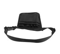 Outanaya Bolsa de Peluquero Negra de Nailon Resistente Múltiples Bolsillos, Soporte para Tijeras y Organizador de Peines para Herramientas de Peluquería, Bolsa para Uso Profesional y Viaje