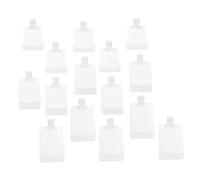 Outanaya Bolsas para Loción y Champú de Viaje 15 Unidades 30ml/50ml/100ml Reciclables Portátiles para Cuidado Personal y Cosméticos sin Fugas Boquilla de Succión