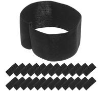Outanaya Brazalete Elástico Negro de Luto Ajustable para Servicios Memoriales y Partidos de Fútbol 25 Piezas