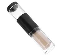 Outanaya Brocha para Polvos Recargable Pequeña, Pincel Portátil Fibras Sintéticas Color Beige, Adecuado para Polvos Sueltos y Compactos, Herramienta Práctica para Maquillaje de Viaje