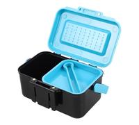 Outanaya Caja de Cebo Diseño Multifuncional para Pesca con Clip de Abs con Asa Colgante para Uso Portátil para Lombrices y Gusanos Rojos en Actividades de Pesca