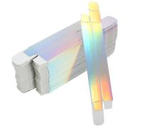 Outanaya Cajas de Lápiz Labial de Papel Diseño Holográfico 20x120 Mm, Estuche para Brillo de Labios y Tubos de Rímel, Pack de 50 Unidades, Soporte para Embalaje y Almacenamiento