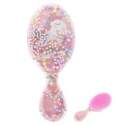Outanaya Cepillo para Pelo de Pequeños, Cepillo para Cabello Rizado Cerdas Suaves, Peine Transparente Ovalado para Masaje Capilar, Pequeño y Portátil para Uso en Casa y Viaje