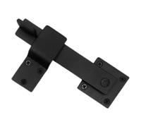 Outanaya Cerradura Corrediza para Puerta de Granero de 5.5 Pulgadas, Pestillo Metálico Negro de Acero al Carbono, Accesorio para Puertas Corredizas y Cercas, Pestillo Resistente para Baño