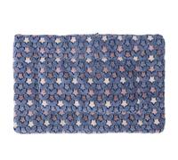 Outanaya Colchoneta Gruesa Cálida para Mascotas 61x41 Cm, Tapete Antideslizante Azul Diseño de Estrellas, Cojín Térmico para Perros y Gatos Otoño Invierno, Almohadilla Confortable