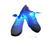 Outanaya Cordones para Zapatos Color Aleatorio Batería Integrada Fibra de Vidrio Guía de Luz TPU Transparente con Luces LED Intermitentes y Brillantes, 4 Pares/set para Uso Casual