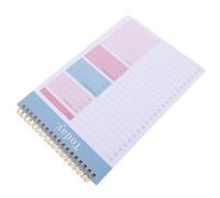Outanaya Cuaderno con Encuadernación de Espiral Azul, Tapa Resistente y Estructura Recargable, Adecuado para Notas en Reuniones y Planificación Diaria