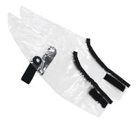 Outanaya Cubrezapatos de Tela para Peluqueros, Talla Grande Transparente, Antideslizante y Resistente al Desgaste, Funda Reutilizable para Protección en Cortes de Pelo, 2 Piezas