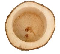 Outanaya Cuenco de Madera para Hámster y Chinchilla, Fácil de Limpiar Superficie Lisa, Adecuado para Alimentar a Pequeños Roedores en Casa