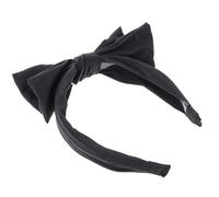 Outanaya Diadema Vintage para Lazo Grande Mujer de Antideslizante Negro Elegante y Decorativa Tela Estilo Adecuado para Ejercicio y Uso Diario