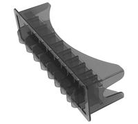 Outanaya Estuche Organizador para Peines Guía de Corte de Cabello, Caja de Almacenamiento Negra para Maquinilla de Cortar Pelo, 10 Compartimentos para Peluquería Profesional y Uso