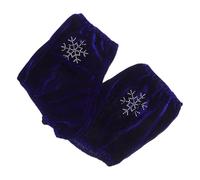 Outanaya Fundas para Patines de Hielo Tamaño Mediano en Color Azul Diseño de Copo de Nieve, Protector Elástico para Botas de Patinaje sobre Hielo, Adecuado para Niñas y Mujeres en