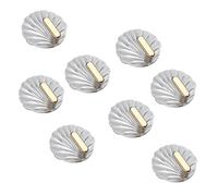 Outanaya Ganchos Adhesivos para Pared Transparentes 8 Pcs sin Taladro, Gancho Decorativo Autoadhesivo para Baño, Cocina y Dormitorio, Resistentes para Colgar Toallas, Llaves y Bolsos