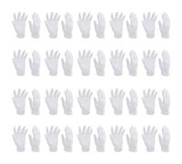 Outanaya Guantes de Algodón Elásticos para Joyería, Lavables, 16 Pares, Mitones Cómodos para Manos Secas y Cuidado la Piel, Ideales para Revisión y Protección en Belleza y Cuidado
