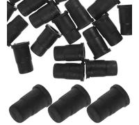 Outanaya Insertos de Manguito Color Negro 20 Piezas Material Abs Reemplazo para Casquillos de Vástago para Ruedas Giratorias de Muebles de Madera
