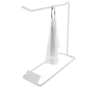 Outanaya Juego de Palitos de Exhibición para Manicura con Soporte de Hierro de Color Claro, 50 Consejos Redondos con Aro para Práctica y Decoración de Uñas, Accesorios Transparentes