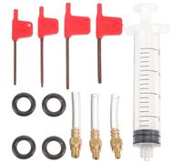 Outanaya Juego de Purga de Aceite para Frenos de Bicicleta de Montaña, Kit Portátil de Reparación de Frenos Hidráulicos, Herramienta de Mantenimiento para Purga Uniforme y Prolongación