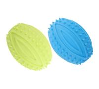 Outanaya Juguete para Cachorros de Goma 2 Piezas, Pelota Chirriante para Perros Que Entretiene y Fomenta Instinto Natural, Adecuado para Entrenamiento y Juego en Interiores