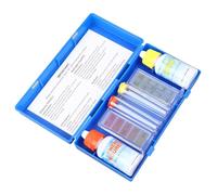 Outanaya Kit Reactivos para Prueba de Agua de Piscina, Solución Química para Test de Cloro y Ph, Comprobador de Alcalinidad y Dureza, Uso en Spas y Piscinas, Análisis Colorimétrico Rápido