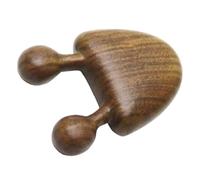 Outanaya Masajeador Facial de Madera de Sándalo Verde, Peine de Masaje de Puntos de Acupuntura, Herramienta Creativa Artesanal Pequeña para Relajación y Cuidado Piel Facial