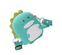 Outanaya Mini Bolso Bandolera de Silicona para Niños, Liviano y Portátil, Diseño Compacto y Divertido Color Verde para Salir y Jugar el Fin de Semana
