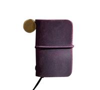 Outanaya Mini Cuaderno de Notas Portátil Registrar Inspiración Vida Diaria de Cuero y Papel Uso Conveniente Práctico para Estudiantes y Oficina