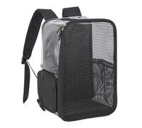Outanaya Mochila Trasportín para Mascotas Transparente Diseño Transpirable y Gran Capacidad, Bolsa de Viaje Cómoda para Gatos y Perros en Exteriores