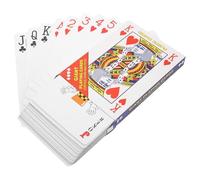 Outanaya Naipes Grandes de Póquer para Fiesta Papel Recubierto, Portátiles y Fáciles de Llevar, Cartas Enormes Aumento 4X para Bares y Celebraciones Temáticas