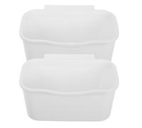 Outanaya Organizador Colgante para Cama Litera 2 Piezas, Cesta de Almacenamiento de Plástico en Color Claro, Estante Práctico para Dormitorio y Habitación Infantil, Contenedor para Objetos