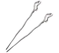 Outanaya Palillos Cabello Chinos de Metal 2 Piezas Tamaño Medio Diseño Irregular para Mujer Niñas Decoración Peinados Boda Fiesta Accesorios para Moños