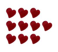 Outanaya Paquete de 10 Pinzas Pelo Forma de Corazón, Pequeñas Garras en Tonos Tierra Flocadas, Accesorio para Niñas y Mujeres, Recomendadas para Estilos Coreanos y Flequillo