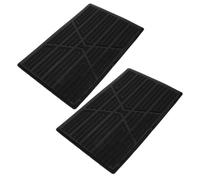 Outanaya Parches de Reparación Antideslizantes para Pedales de Coche 2 Unidades Almohadillas de Caucho Duro Negras para Protección y Reparación de Alfombrillas Uso Multifuncional en