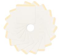 Outanaya Pegatinas Autoadhesivas para Acupuntura 100 Unidades 8X8 CM de Tela No Tejida Blanca Flexibles y Transpirables Parches Portátiles para Cuidado del Ombligo y Uso Corporal