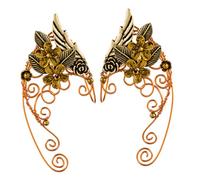 Outanaya Pendientes de Elfo Estilo Puño para Orejas sin Perforación Joyas de Hadas para Mujer Diseño Elegante y Manual Adecuado para Fiestas Temáticas de Fantasía