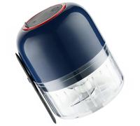 Outanaya Picadora de Ajo Eléctrica Portátil Carga Usb, Trituradora Ligera de Abs y Acero Inoxidable para Carne y Polvo en Cocina, Capacidad 300ml