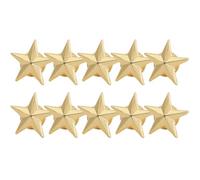Outanaya Pin de Solapa Estrella Dorada de Cobre 10 Piezas, Insignias de Metal Forma de Estrella de Cinco Puntas, Pines de Etiqueta para Ropa, Sombreros y Accesorios, Decoración para Día
