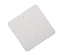 Outanaya Placa de Salida Ciega de Acero Inoxidable 2 Orificios para Instalación en Techo y Pared, Cubierta Decorativa para Panel Eléctrico Estándar Tipo 120