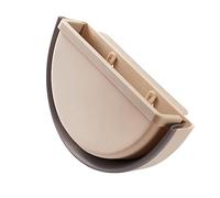 Outanaya Plegable Colgante de Plástico Beige Cesta de Almacenamiento Montada Pared para Compacto y Práctico Organizador de