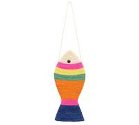 Outanaya Rascador Almohadilla Rascadora de Sisal para Gatos Forma de Pez Cómodo y Entretenido Color Aleatorio Adecuada para Gatos Que Disfrutan Jugar en Casa