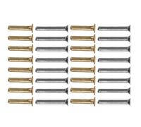 Outanaya Remaches Tubulares para Paraguas de 32 Piezas, Conectores Metálicos de Varillas de Paraguas Compactos de Tres Pliegues, Accesorios Anticorrosión para Reparación y Mantenimiento