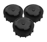 Outanaya Tapones para Contenedores de Basura de Drenaje Inferior 3 Piezas, Accesorio de Plástico Negro Resistente al Clima y Diseño Antifugas para Cubo de Basura Exterior