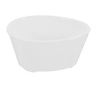 Outanaya Tazón de Cerámica Blanco para Cocinar al Vapor Huevos y Verduras, Diseño Compacto y Apto para Microondas, Adecuado para Servir en Casa y Preparar Platos Saludables