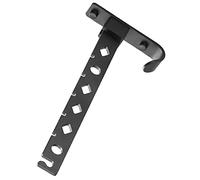 Outanaya Tendedero Estético Plegable De Aluminio Negro, Barra De Secado De Ropa para Pared, Perchero De Metal Resistente, Diseño De Seis Orificios, Adecuado para Balcón, Baño y Dormitorio