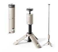 Outask Linterna telescópica de camping, magnética plegable con batería de 12000 mAh, linternas telescópicas impermeables IPX6/IPX7, lámpara de camping para emergencia, camping, senderismo (amarillo