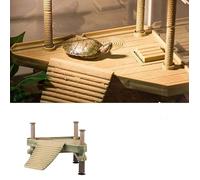 Outbit Plataforma para tomar el sol - 1 pieza de plataforma flotante de reptil tortuga rana, plataforma para tomar el sol para acuario, accesorio de tanque. (S M) (Tamaño: S)