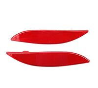 Outbit Reflector de Parachoques, Reflector de Parachoques Trasero Izquierdo Lámpara Reflectora de Parachoques 265650004R para Renault MEGANE MK3 2008-2013, ABS, Rojo (1 par)