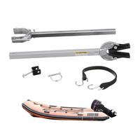 Outboard Transom Saver Adjustable, Shock Absorbing Support System, 23 to 35 Inch Heavy Duty Boat Engine Bracket Design, Marine Trailer Roller Shore Transport Protection Accessory Use