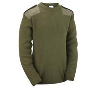 OUTBOUND Sudadera Militar de Hombre Azul Manga Larga Cuello Redondo Jersey Ajustado Otoño, Invierno